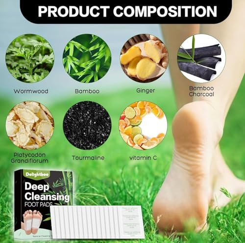 Deep Cleansing Foot Pads for Detox & Relaxation (Pack of 20)