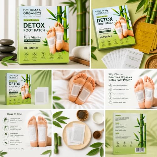 Deep Cleansing Foot Pads for Detox & Relaxation (Pack of 20)